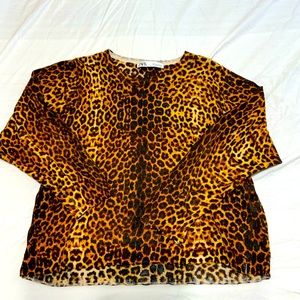Zara leopard top